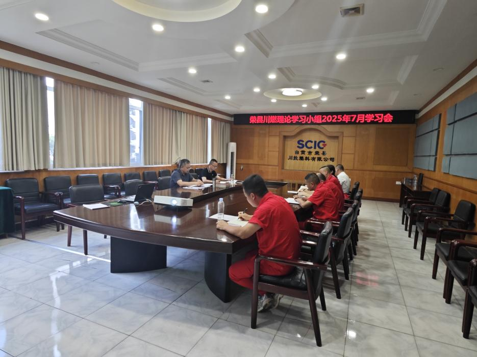榮縣川燃召開2025年7月政治理論學習會 榮縣川燃召開2025年7月政治理論學習會